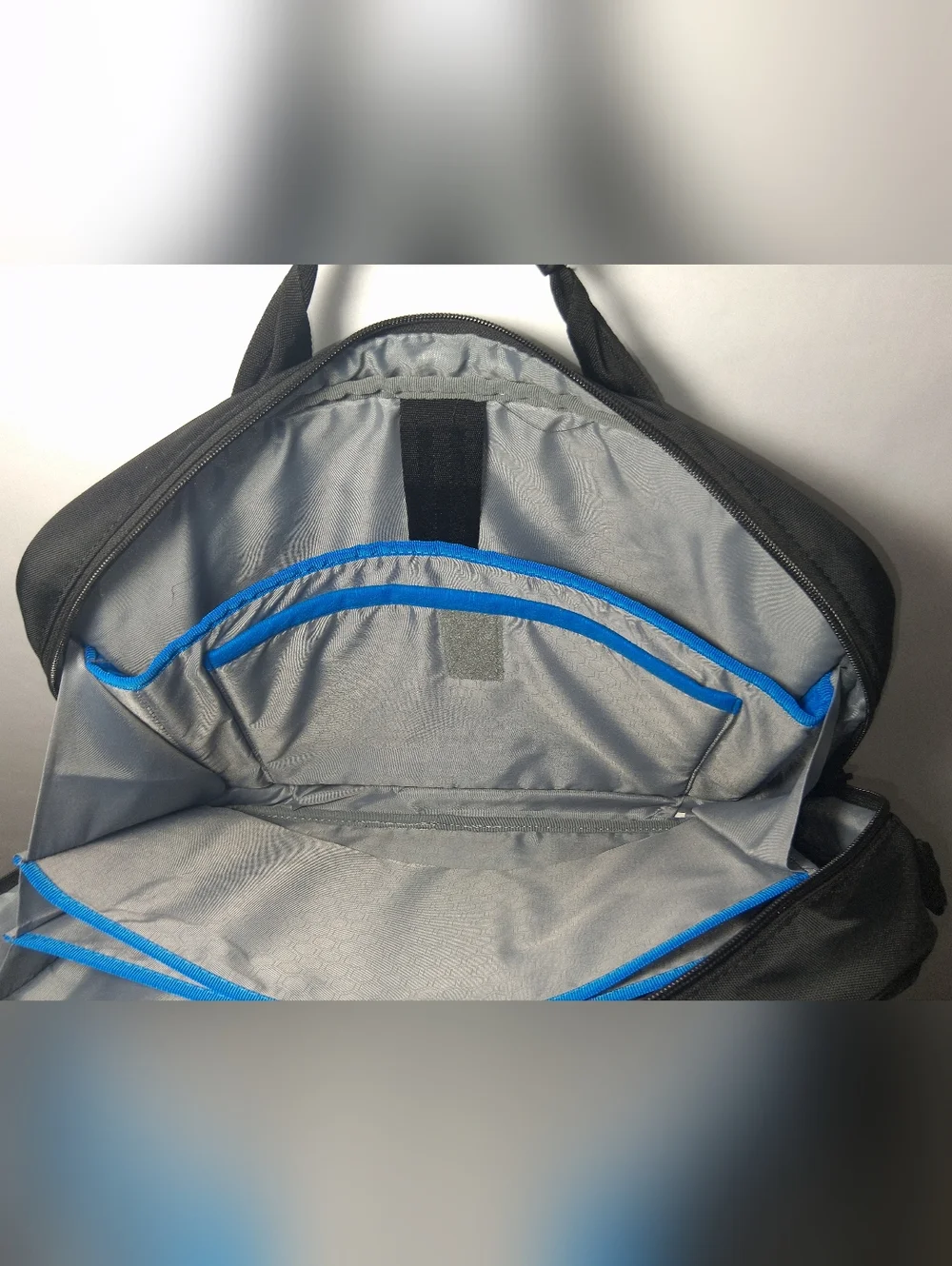 Dell Black Laptop Messenger Bag with Blue Accent